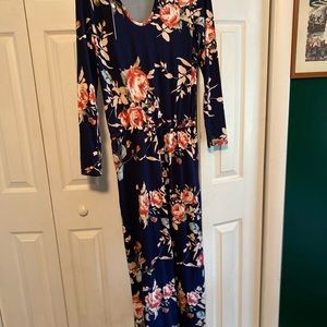 Jumpsuit navy floral